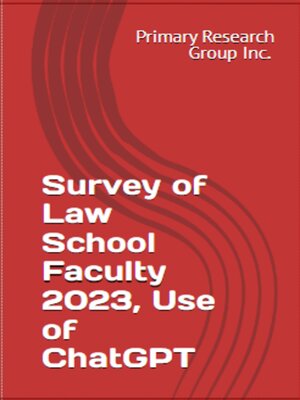 cover image of Survey of Law School Faculty 2023